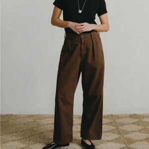 OZMA Field Pant, Tencel Bull Denim, Manzanita 
Size XS